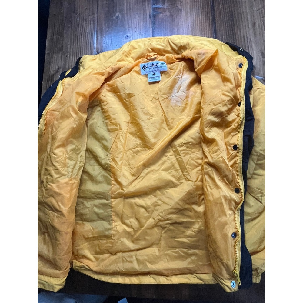 Columbia Bugaboo Jacket Womens Large Yellow Navy Blue Full Zip Outdoor Shell - Picture 6 of 9